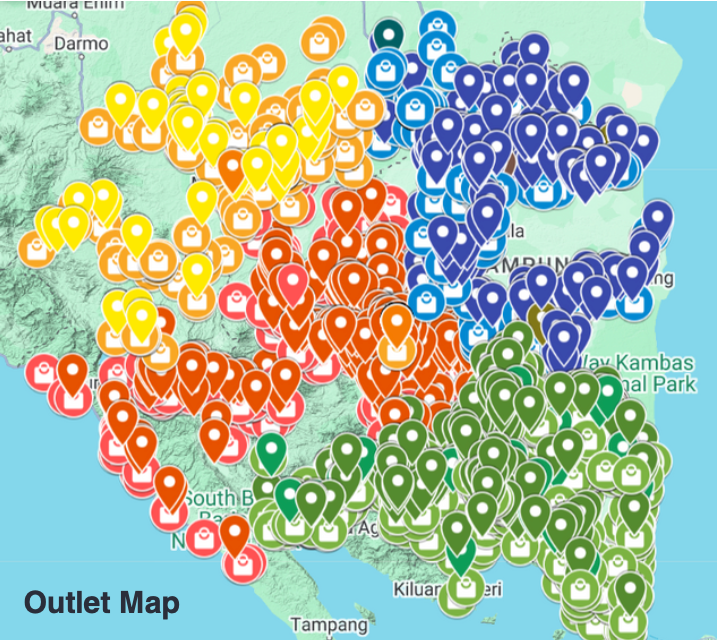 Distribution Coverage Map 2025